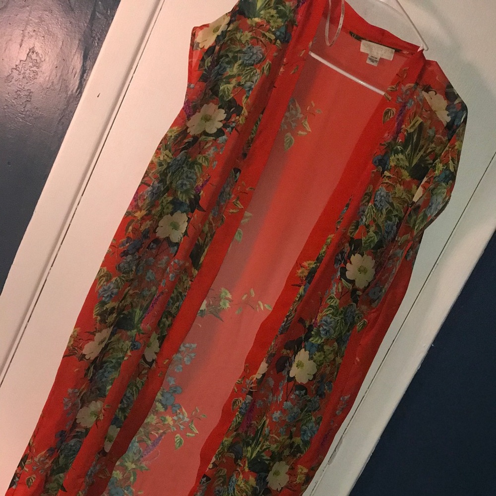 Floral Plus Size Kimono